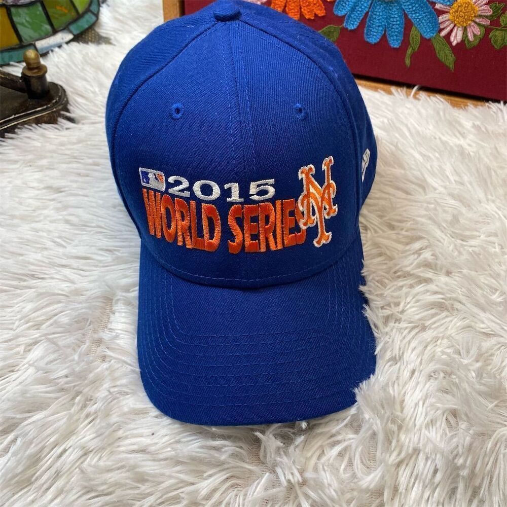 New York Mets 2015 World Series New Era 9FORTY Adjustable Hat Blue MLB